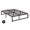 Artiss TINO Metal Bed Frame DOUBLE Size