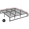 Artiss TINO KING Metal Bed Frame