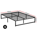 Artiss Metal Bed Frame QUEEN TINO