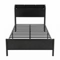 Artiss Bed Frame Single Size with Storage Shelf Headboard Charging Station GRID