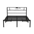 Artiss Double Bed Frame with Charging Station & Storage Drawers Metal