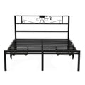Artiss Queen Bed Frame with Charging Station & Storage Drawers Metal
