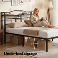 Artiss Queen Bed Frame with USB Charging Station WAVE
