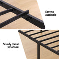 Artiss Single Bed Frame with Charging Station WAVE