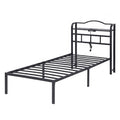 Artiss Single Bed Frame with Charging Station WAVE