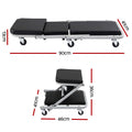 Giantz Garage Creeper 2-in-1 Mechanic Stool Rolling Automotive Z Creeper Seat