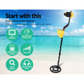 Metal Detector 180mm Deep Waterproof Gold Digger Treasure Hunt Yellow