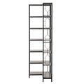 Artiss 6 Tier Corner Bookshelf Oak Display Shelves Bookcase