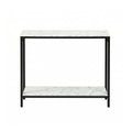 Artiss Console Table Marble Effect White Entryway Hallway Desk