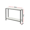 Artiss Console Table Marble Effect White Entryway Hallway Desk