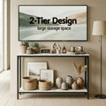 Artiss Console Table Marble Effect White Entryway Hallway Desk