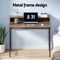 Artiss Computer Desk with Shelf Oak 100cm