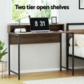 Artiss Computer Desk with Shelf Oak 100cm