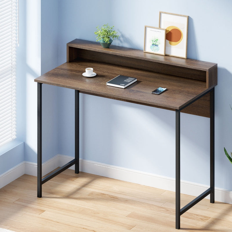 Artiss Computer Desk with Shelf Oak 100cm