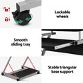 Artiss Computer Desk Office Chair Set Black Keyboard Shelf