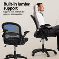 Artiss Computer Desk Office Chair Set Black Keyboard Shelf