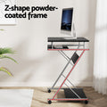 Artiss Computer Desk Office Chair Set Black Keyboard Shelf