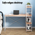Artiss Computer Desk 120CM Oak with Shelf