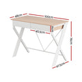 Artiss Computer Desk 100cm Drawer Oak