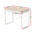 Artiss Computer Desk 100cm Drawer Storage Oak