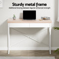 Artiss Computer Desk 100cm Drawer Storage Oak