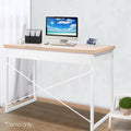 Artiss Computer Desk 100cm Drawer Storage Oak