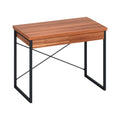 Artiss Computer Desk 100CM Drawer Storage Walnut
