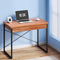 Artiss Computer Desk 100CM Drawer Storage Walnut