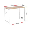 Artiss Computer Desk Oak 100cm