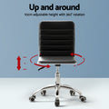 Artiss Computer Desk 120cm Office Chair Set PU Leather Black
