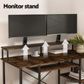 Artiss Computer Desk 120CM Brown Home Office Laptop Study Table