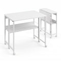 Artiss Foldable Computer Desk Mobile Study Table Workstation White 80cm