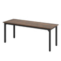 Artiss Computer Desk 2 Person Double Workstation Study Table Rustic Brown 200cm