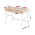 Artiss 100cm Computer Desk Drawer Cabinet Oak