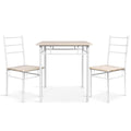 Artiss Dining Table Chairs Set 3 Seater Oak