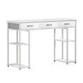 Artiss Computer Desk 120cm White Drawer Shelves Study Table