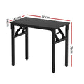 Artiss Foldable Computer Desk 80cm Black