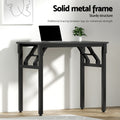 Artiss Foldable Computer Desk 80cm Black
