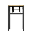 Artiss Computer Desk With Bookshelf Storage Oak 120cm