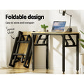 Artiss Computer Desk With Bookshelf Storage Oak 120cm
