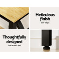 Artiss Computer Desk With Bookshelf Storage Oak 120cm