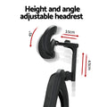 Artiss L-Shape Corner Computer Desk Ergonomic Office Chair Mesh
