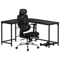 Artiss L-Shape Computer Desk Ergonomic Office Chair Mesh