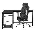Artiss L-Shape Computer Desk Ergonomic Office Chair Mesh