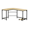 Artiss L-Shape Computer Desk 147cm CPU Stand Oak