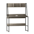Artiss Computer Desk with Bookshelf Storage Grey 100cm