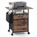 Artiss 2 Drawer Fabric File Cabinet Printer Stand Rolling Side Bag