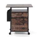 Artiss 2 Drawer Fabric File Cabinet Printer Stand Rolling Side Bag