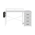 Artiss 140cm L Shaped Gaming Desk LED Lights Power Outlets
