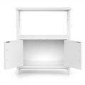 Artiss 20 Gallon Fish Tank Stand 3-Tier Aquarium Stand with Storage Cabinet and Open Shelf White